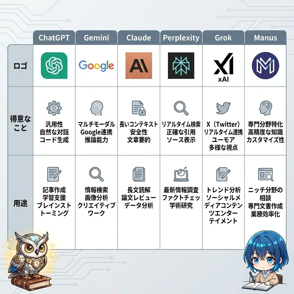 AI使い分けチャート